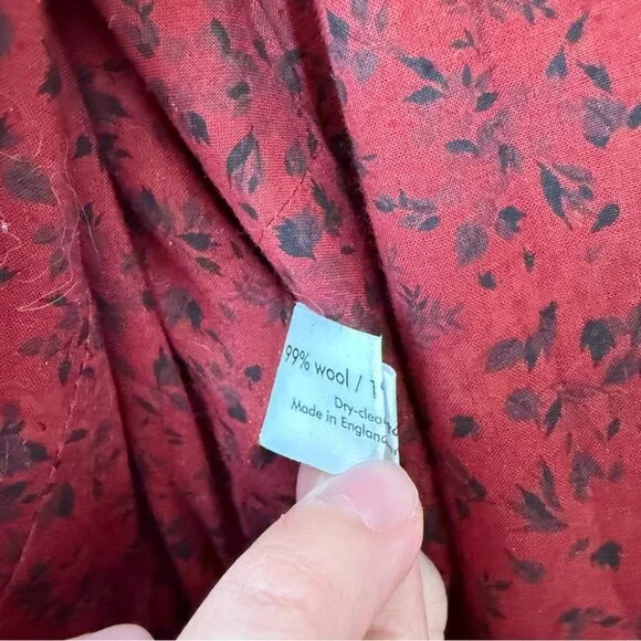 Eskandar Grey Plaid Wool Maxi Dress Long Sleeve Modest Long Sleeve Sz 1 = US 10 - Picture 9 of 12